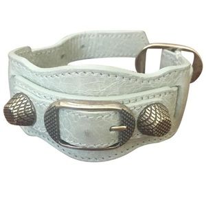 balenciaga lambskin bracelet with giant hardware